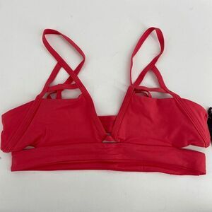 Tavik Jessi Triangle Womens Paradise Pink New spaghetti strap Bikini Top Large